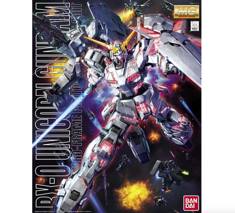 Bandai 2091000 1/100 MG UC RX-0 Unicorn Gundam Psycho Frame Mobile Suit