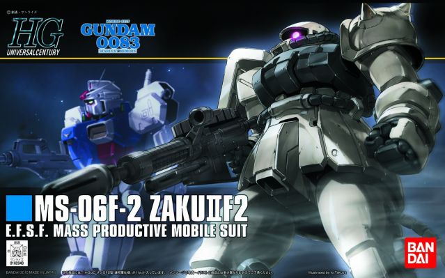 Bandai 2091786/0162048 1/144 HG UC #107 MS-06F-2 Zaku II F2 Earth Ver. "Gundam 0083"
