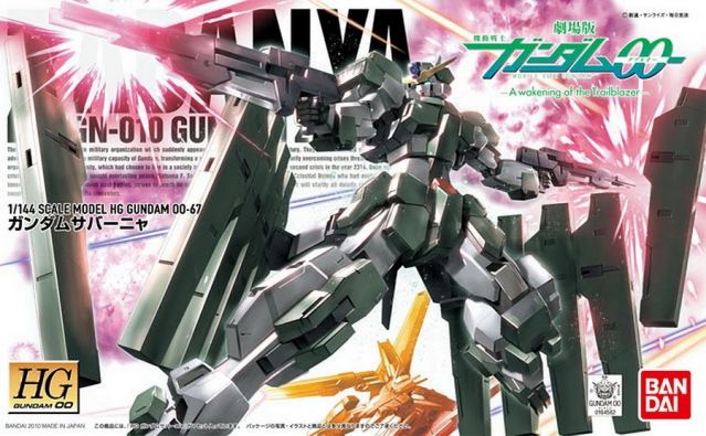 Bandai 2094229 1/144 HG #67 GN-010 Gundam Zabanya Mobile Suit (Gundam 00)