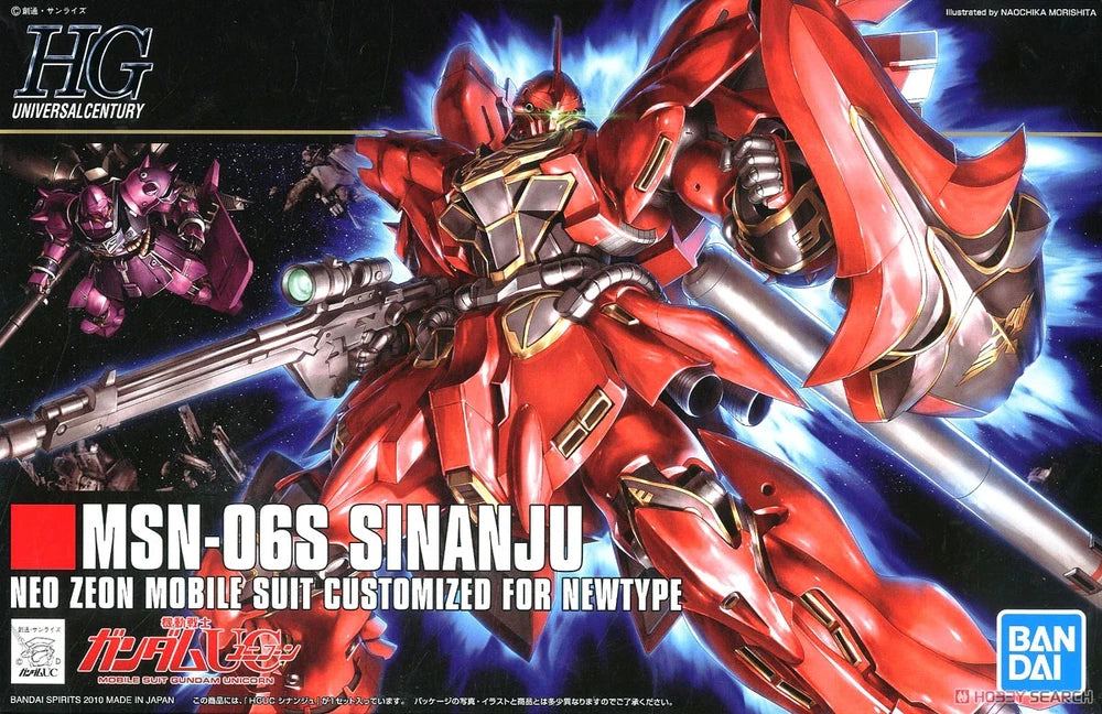Bandai 2101615 1/144 HG UC #116 MSN-06S Sinanju Newtype Mobile Suit Gundam