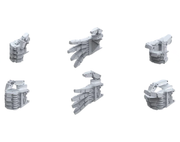 Bandai 2175723 1/100 Gunpla Builders Parts HD MS Hands #01 (EFSF) Gundam Accessory Kit