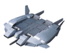 Bandai 2176838 1/144 HG UC #144 Base Jabber Sub Flight System (Unicorn Ver.) Mobile Suit Gundam