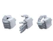 Bandai 2186083 1/144 Gunpla Builders Parts HD MS Hand #02 (Zeon) Gundam Accessory Kit