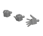 Bandai 2203354 1/144 Gunpla Builders Parts HD MS Hand #04 (E.F.S.F Small) Gundam Accessory Kit