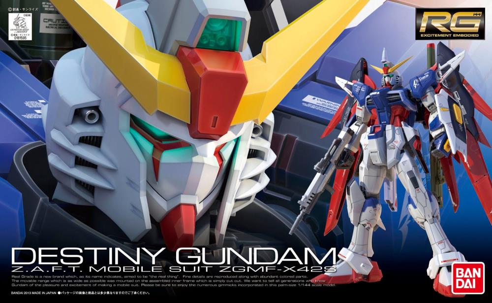 Bandai 2205030 1/144 RG UC #11 ZGMF-X425 Destiny Gundam Z.A.F.T. Mobile Suit