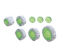 Bandai 2206716 Builders Parts HD MS Sight Lens #01 (Green) for Mobile Suit Gundam's