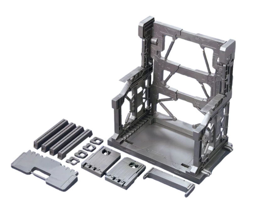 Bandai 2206717 1/144 Gunpla Builders Parts System Base 001 (Gunmetal)