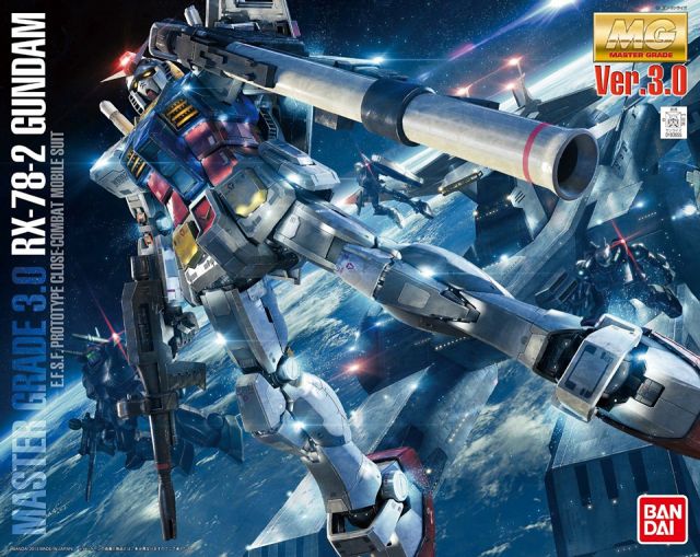 Bandai 2210344 1/100 MG RX-78-2 Gundam (Version 3.0) Mobile Suit Gundam