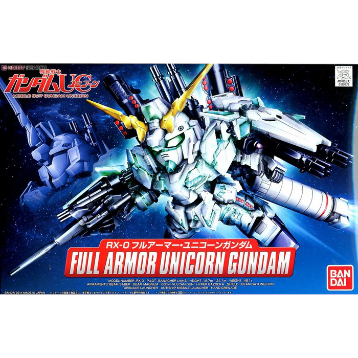 Bandai 2247621 BB SD UC #390 Full Armor Unicorn Mobile Suit Gundam