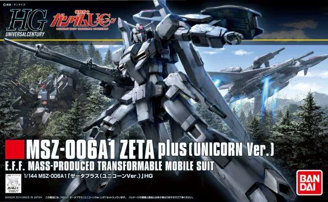 Bandai 2255546 1/144 HG UC #182 MSZ-006A1 Zeta plus A1 Mobile Suit "Gundam Unicorn"