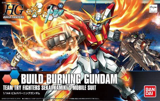 Bandai 2278301 1/144 HG #18 Build Burning Gundam Mobile Suit Build Fighters (Team Try Sekai Kamiki's)