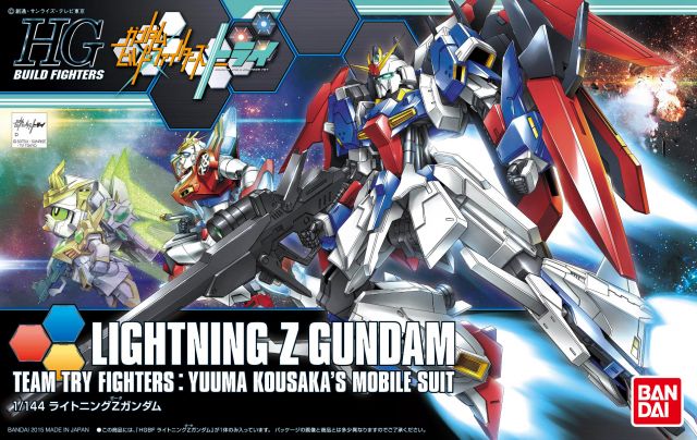 Bandai 2301520 1/144 HG #40 Lightning Z Gundam Mobile Suit Build Fighters (Team Try Yuuma Kousaka's)