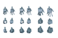 Bandai 2304053 1/144 HG #24 Jigen Build Knuckles Build Fighters Support Parts