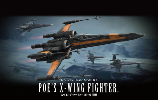 Bandai 2319537 1/72 Star Wars Poe's X-Wing Fighter Model Kit