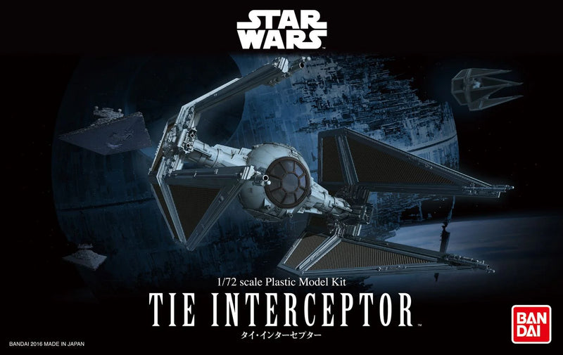 Bandai 2333769 1/72 Star Wars Tie Interceptor Model Kit