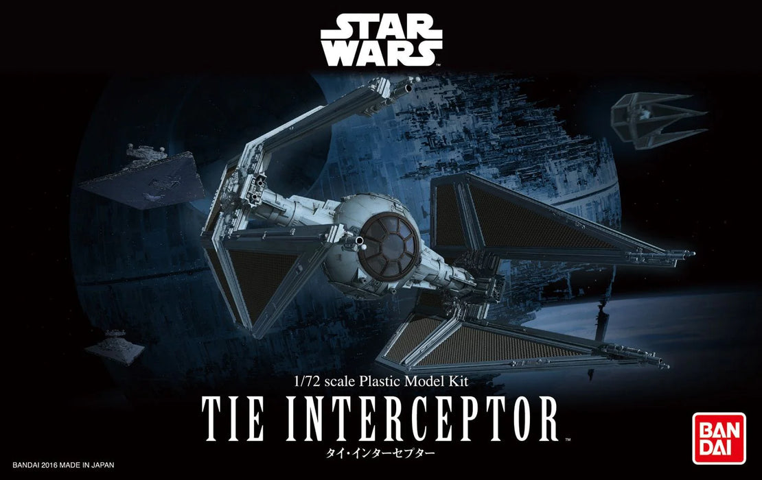 Bandai 2333769 1/72 Star Wars Tie Interceptor Model Kit