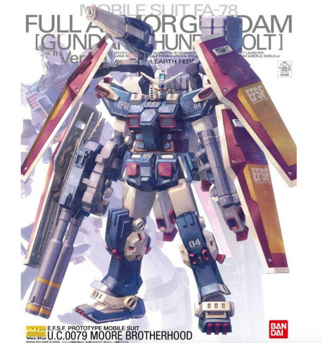 Bandai 2339749 1/00 MG Full Armor Gundam Ver.Ka EFSF Mobile Suit "Gundam Thunderbolt"