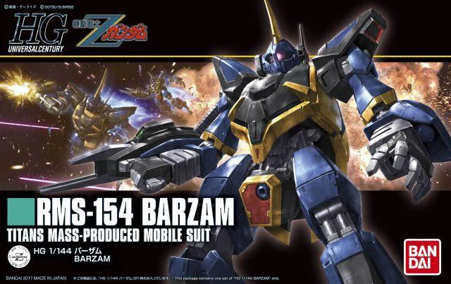 Bandai 2376497 1/144 HG UC #204 RMS-154 Barzam Mobile Suit Gundam (Zeta Gundam)