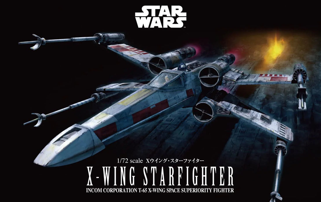 Bandai 2378837 1/72 Star Wars X-Wing Fighter Model Kit