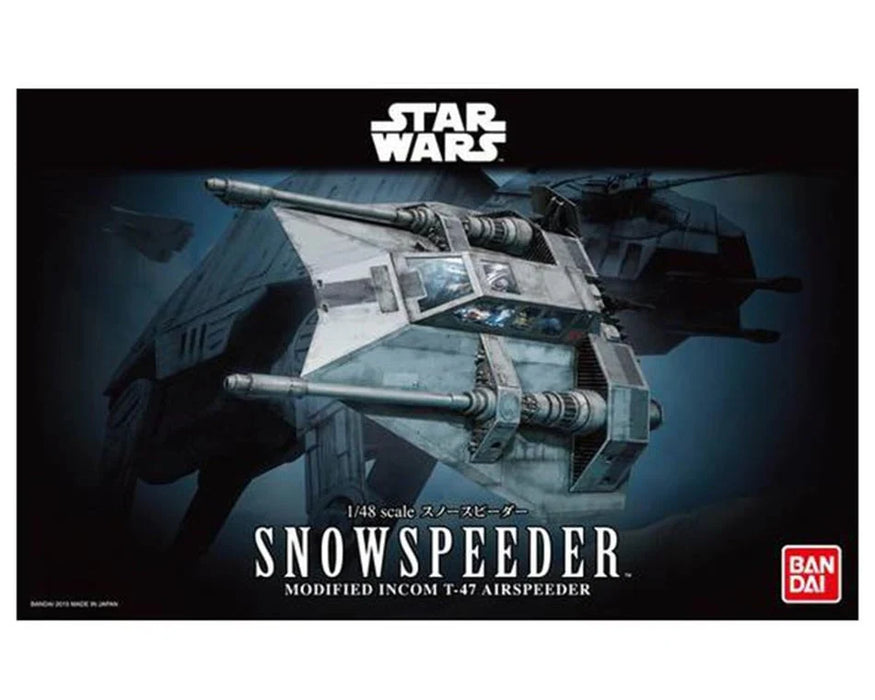 Bandai 2378867 1/48 Star Wars Snowspeeder (Modified T-47 Airspeeder) Model Kit