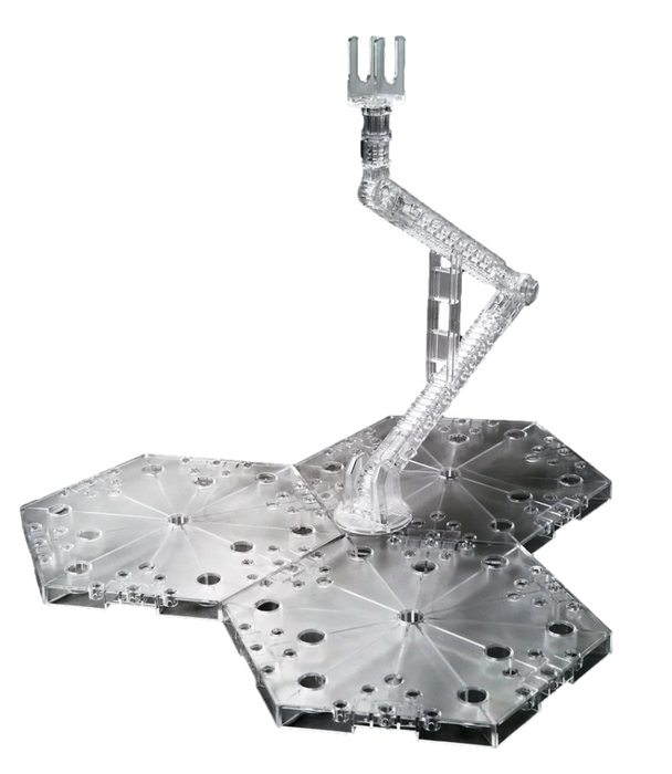 Bandai 2413801 Clear Display Stand Action Base 4 for 1/100 Gundam Models