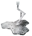 Bandai 2413801 Clear Display Stand Action Base 4 for 1/100 Gundam Models