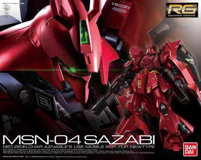 Bandai 2426271 1/144 RG #29 MSN-04 Sazabi Mobile Suit Gundam "Char's Counterattack"