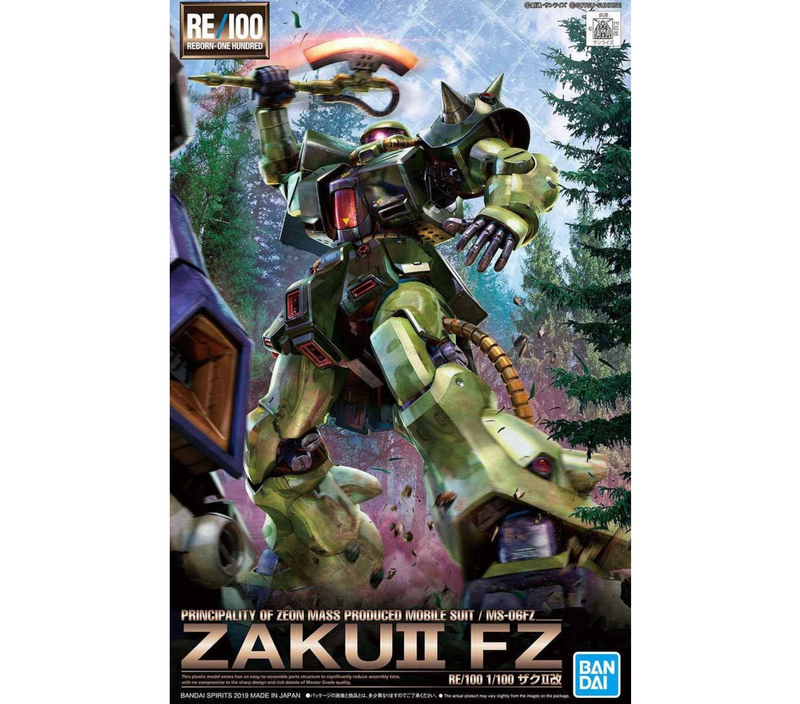 Bandai 2464713 RE/100 MS-06FZ Zaku II FZ Mobile Suit "Gundam 0080"