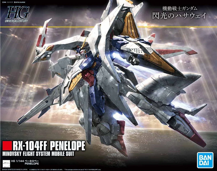 Bandai 2469607 1/144 HG UC #229 RX-104FF Penelope Minovsky Flight System Mobile Suit Gundam "Hathaway's Flash"