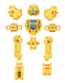 Bandai 2518740 1/144 30MM #15 RABIOT Special Operation Option Armor (Yellow) "30 Minute Missions"