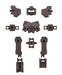 Bandai 2518741 1/144 30MM #16 RABIOT Base Attack Option Armor (Dark Brown) "30 Minute Missions"