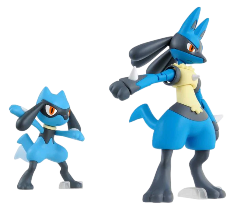 Bandai 2528754 Pokemon Riolu & Lucario Model Kit