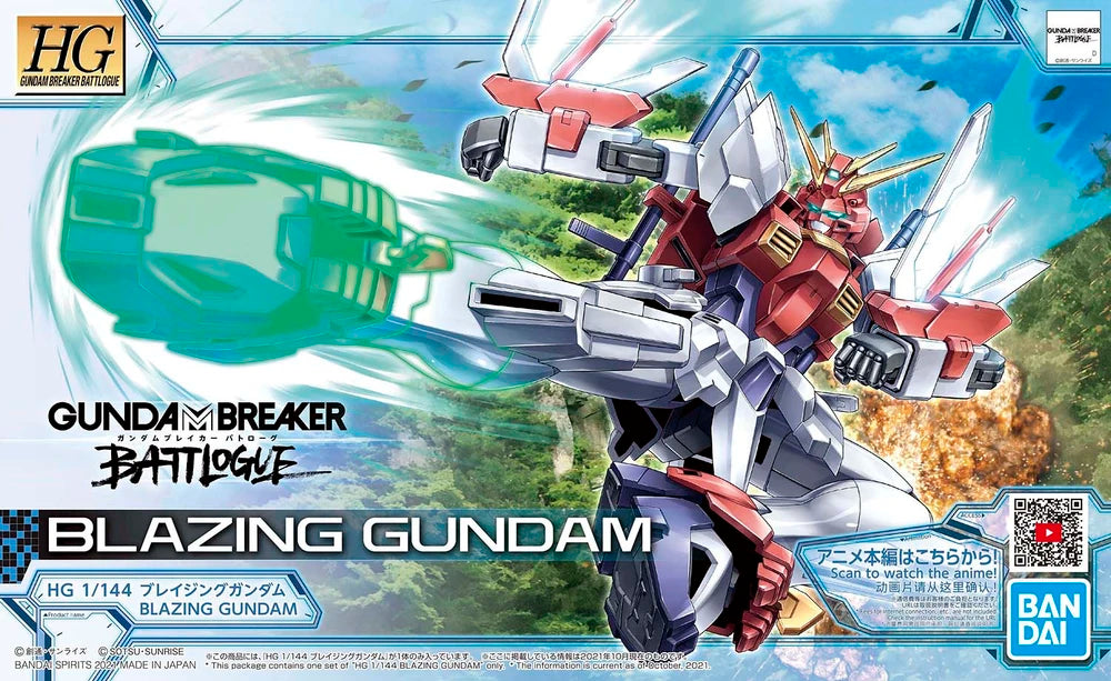 Bandai 2555019 1/144 HG Blazing Gundam Mobile Suit "Gundam Breaker Battlogue"