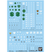 Bandai 2578996 GD-127 1/144 HG Gundam 00 The Movie Multiuse #1 Waterslide Decal Sheet