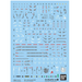 Bandai 2579001 GD-132 Hi-Nu Gundam Mobile Suit Waterslide Decals
