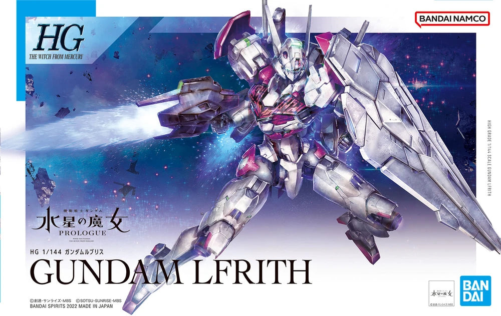 Bandai 2587102 1/144 HG #01 Gundam Lfrith Mobile Suit (The Witch from Mercury)