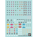 Bandai 2616277 30MS Water Decals Multiuse 1 (30 Minutes Sisters)
