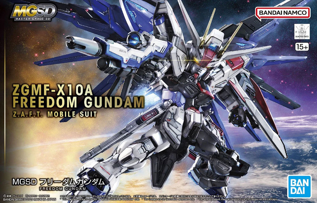 Bandai 2619354 MGSD Freedom Gundam ZGMF-X10A ZAFT Mobile Suit (Master Grade SD)