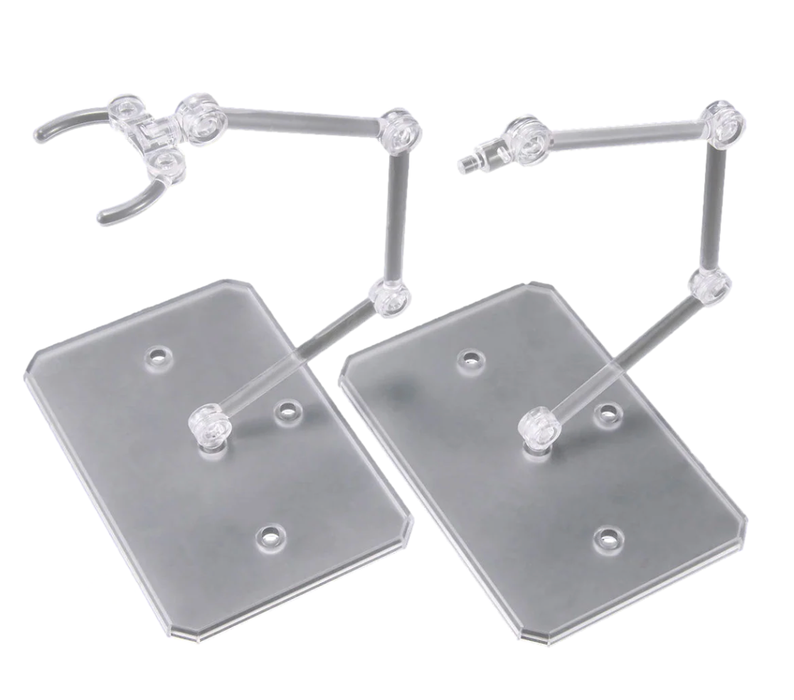 Bandai 2642195 Clear Action Base 6 Display Stand for Small Scale Models