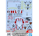 Bandai 2654114 HG Macross YF-29 Durandal Valkyrie (Saotome Alto) Waterslide Decal Sheet