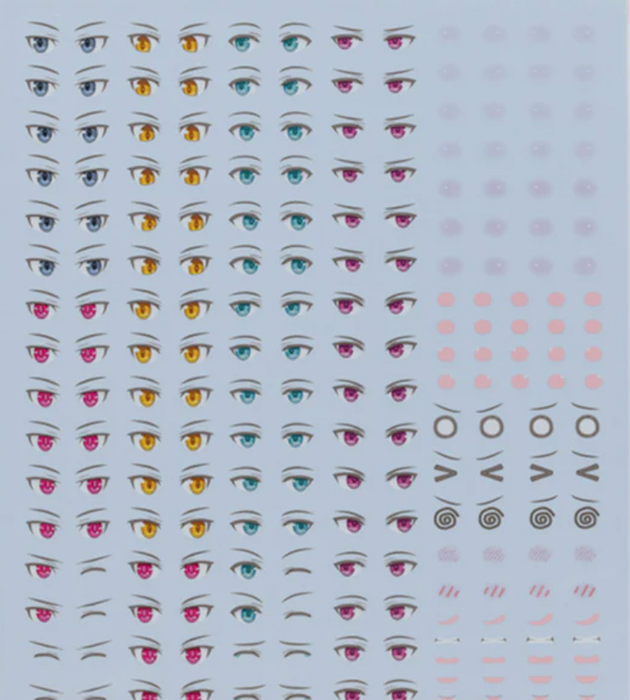 Bandai 2661382 30MS #02 Water Decals Multiuse 2 (30 Minutes Sisters)