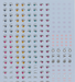 Bandai 2661382 30MS #02 Water Decals Multiuse 2 (30 Minutes Sisters)