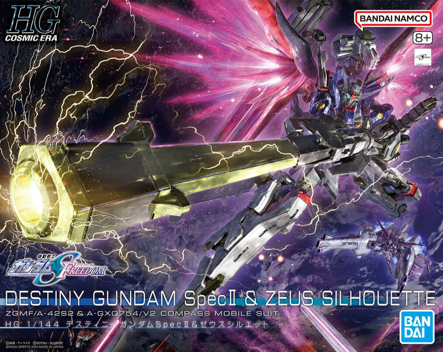 Bandai 2679248 1/144 HG CE Destiny Gundam Spec II & Zeus Silhouette Mobile Suit SEED Freedom