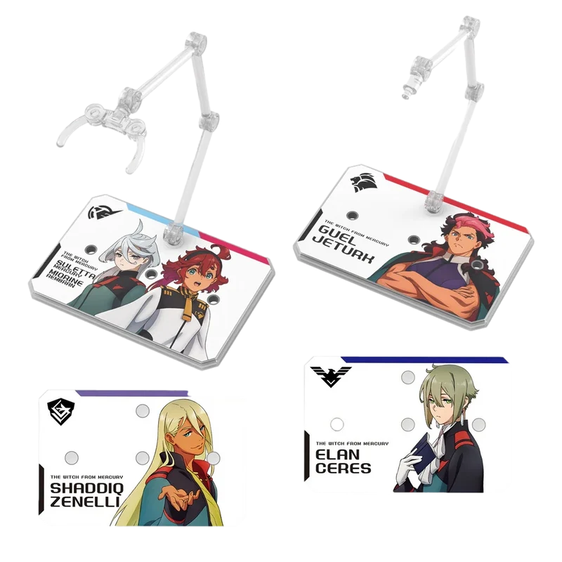Bandai 2687510/5065614 1/144 Clear Action Base 6 with Gundam the Witch from Mercury Sticker Set