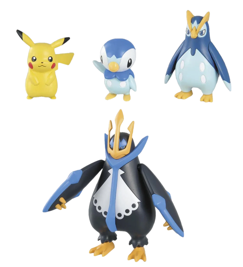 Bandai 2730253 Pokemon Empoleon Evolution Set Model Kit