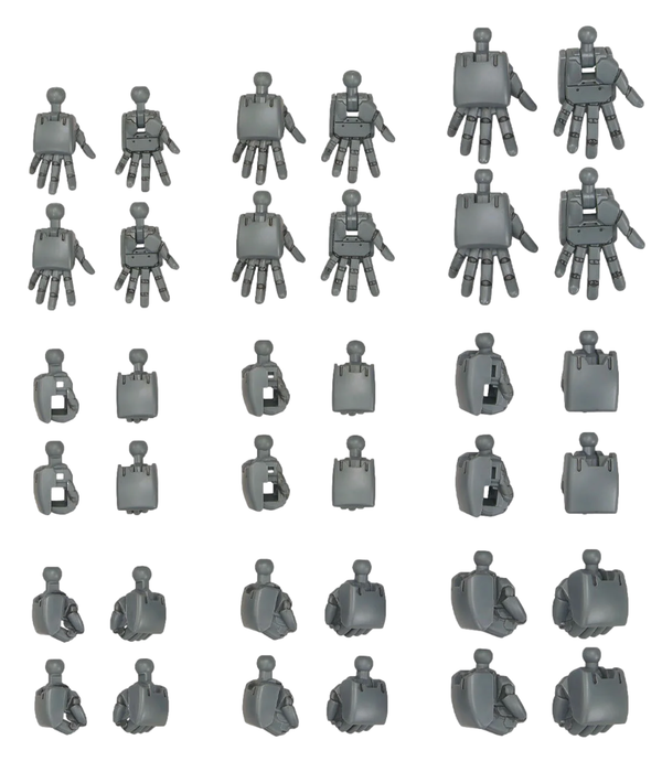 Bandai 2733942 1/144 Mobile Suit Gundam Option Parts Gunpla #04 (Round Hands)