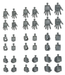 Bandai 2733942 1/144 Mobile Suit Gundam Option Parts Gunpla #04 (Round Hands)
