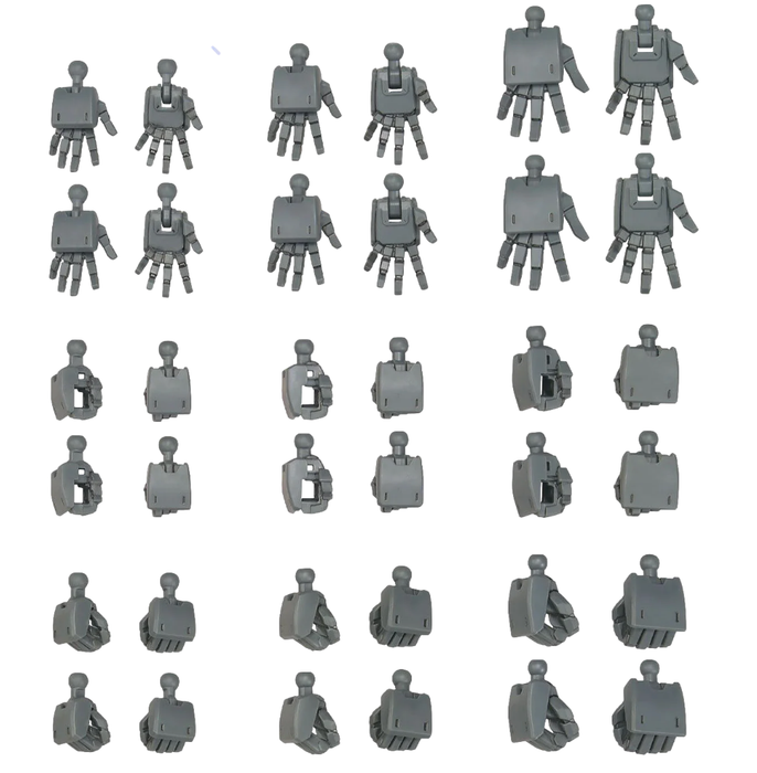 Bandai 2733943 1/144 Mobile Suit Gundam Option Parts Gunpla #03 (Rectangular Hands)