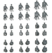 Bandai 2733943 1/144 Mobile Suit Gundam Option Parts Gunpla #03 (Rectangular Hands)
