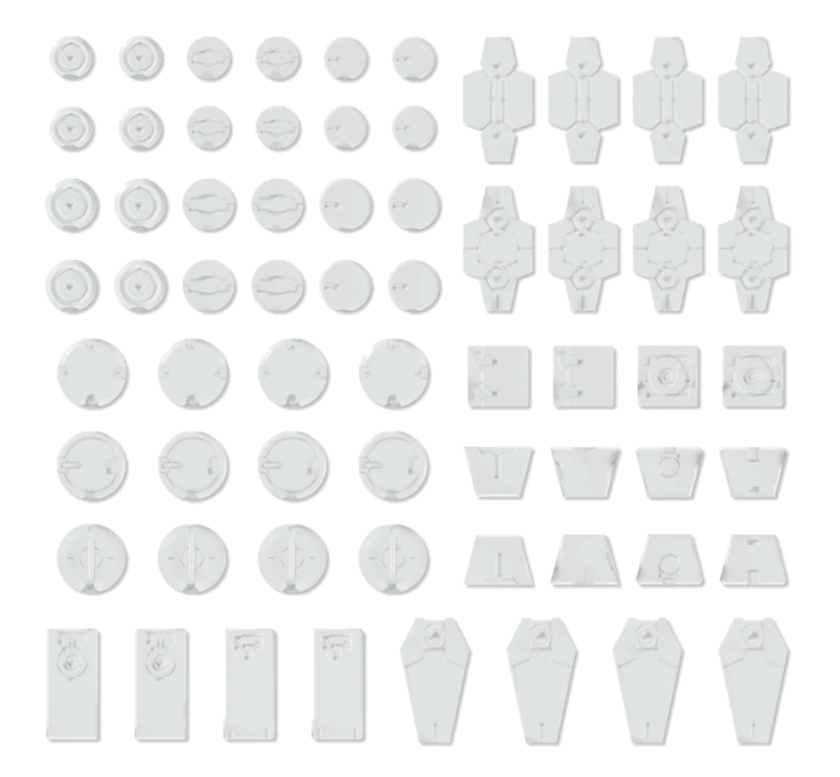 Bandai 2733949 1/144 HG/30MM Customize Material Decoration Parts #1 (White)